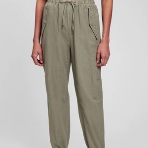 Gap High Rise Linen-Cotton Utility Jogger With Washwell Size XS ~ New With Tags